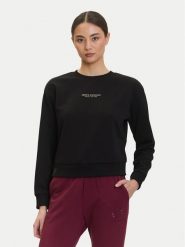 Armani Exchange Bluza XW001451 AF10830 MC021 Czarny Relaxed Fit. Czarne bluzy damskie Armani Exchange, m, bez wzorów, z bawełny, bez ramiączek, bez kaptura. Za 429.99 zł.