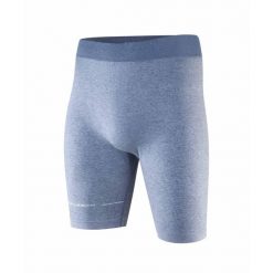 Spodenki męskie do spania z dodatkiem lnu Brubeck COMFORT NIGHT. Niebieskie piżamy męskie Brubeck, m, bez wzorów, z dzianiny, bez kołnierzyka, bez ramiączek. Za 79.99 zł.
