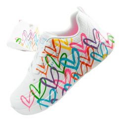 Buty sneakersy sportowe damskie Skechers Uno Lite białe wygodne. Białe obuwie sportowe damskie Skechers, bez wzorów, bez zapięcia, trekkingowe. Za 279.39 zł.
