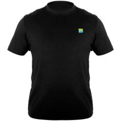 Koszulka Wędkarska Z Nadrukiem Preston Lightweight Black T-Shirt. Czarne bluzki damskie FOX, s, bez wzorów, sportowe, bez kołnierzyka, bez ramiączek. Za 171.55 zł.