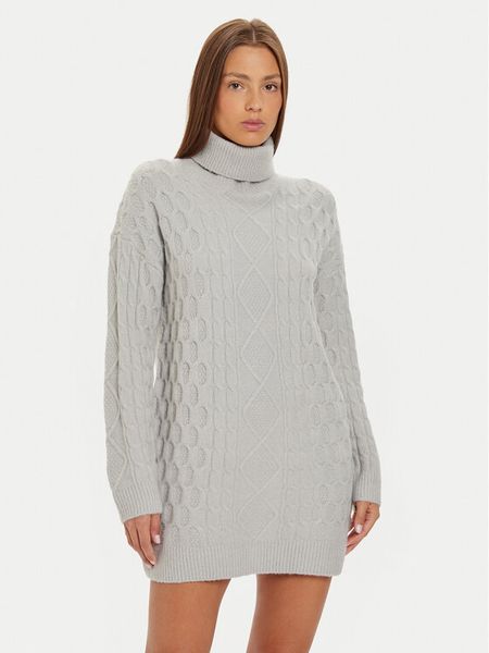 Brave Soul Sukienka dzianinowa LKD-248SINBYA Szary Regular Fit. Szare sukienki damskie Brave Soul, s, bez wzorów, z dzianiny, bez kołnierzyka, bez ramiączek. Za 99.99 zł.