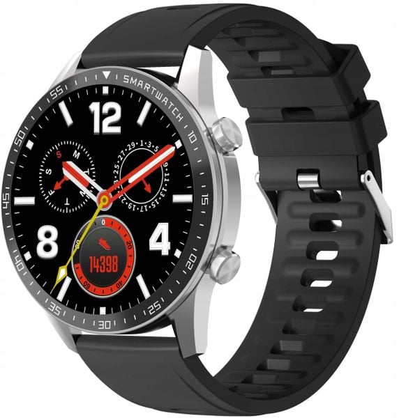 Smartwatch Gravity GT10-7 Srebrny. Szare zegarki smartwatch Gravity, bez wzorów. Za 158.82 zł.