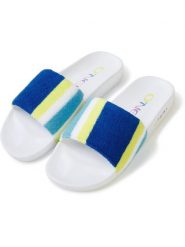 Klapki plażowe damskie O'Neill Brights Slides. Białe klapki damskie O'Neill, na lato, bez wzorów, z materiału, sportowe, bez obcasa, bez zapięcia. Za 83.99 zł.