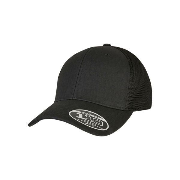 Czapka Urban Classics 110 Flexfit Ripstop. Czarne czapki damskie FLEXFIT, bez wzorów, z bawełny. Za 85.25 zł.