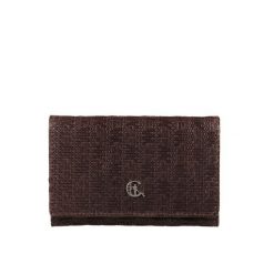 Mały damski portfel skórzany plecionka Canaletto na zatrzask PD1221cs289 GR. Brązowe portfele damskie ze skóry. Za 169.00 zł.