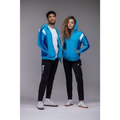 Kurtka treningowa Erima Celebrate 125 z kapturem niebieska. Niebieskie kurtki męskie Erima, bez wzorów, sportowe, z kapturem. Za 346.99 zł.