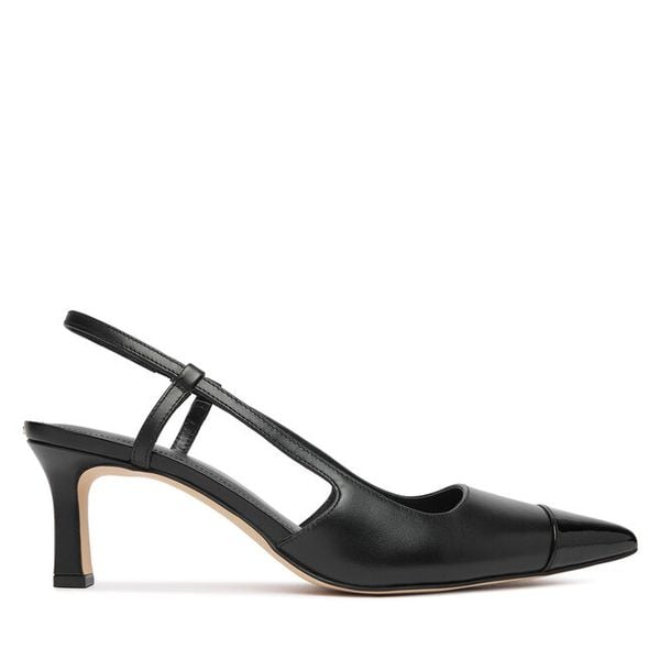 Czółenka MICHAEL Michael Kors. Czarne czółenka damskie MICHAEL Michael Kors, bez wzorów, bez obcasa, bez zapięcia. Za 769.99 zł.