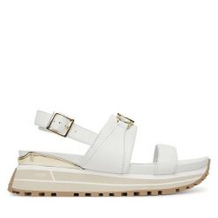 Sandały Liu Jo. Brązowe sandały damskie Liu Jo, bez wzorów, bez obcasa, na koturnie, bez zapięcia. Za 639.99 zł.