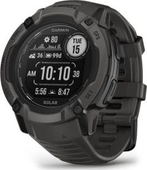 Zegarek sportowy Garmin Instinct 2X Solar Czarny (010-02805-00). Czarne zegarki sportowe Garmin, bez wzorów. Za 1,516.43 zł.
