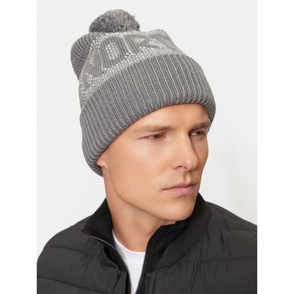 Czapka The North Face. Szare czapki męskie The North Face, na zimę, bez wzorów. Za 149.99 zł.