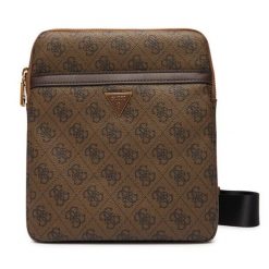 Saszetka Guess. Brązowe saszetki i nerki męskie Guess, z aplikacjami. Za 329.99 zł.