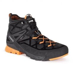 Buty trekkingowe męskie Aku Rock Dfs Mid Gtx. Czarne trekkingi męskie Aku, z gore-texu, za kostkę, bez zapięcia. Za 872.00 zł.