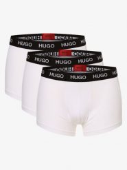 HUGO Obcisłe bokserki pakowane po 3 szt. Mężczyźni Bawełna biały, S. Białe bokserki męskie Hugo, bez wzorów, z bawełny. Za 219.95 zł.
