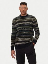 Barbour Sweter Case Fair MKN1027BK52 Czarny Regular Fit. Czarne swetry męskie Barbour, l, bez wzorów, z wełny, bez kołnierzyka, bez ramiączek. Za 619.99 zł.