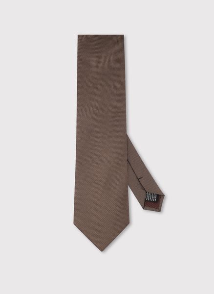 Brązowy krawat męski. Brązowe krawaty i muchy Pako Lorente, bez wzorów, z poliesteru. Za 129.99 zł.