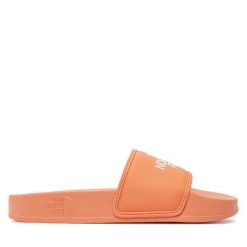 Klapki The North Face. Pomarańczowe klapki damskie The North Face, bez wzorów, sportowe, bez obcasa, bez zapięcia. Za 169.99 zł.