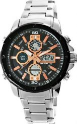 Zegarek Zegarek Męski Perfect A8026B-1 Dual Time Iluminacja i Fluorescencja. Zegarki męskie NoName, bez wzorów. Za 86.00 zł.