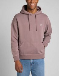 LEE CORE LOOSE HOODIE MĘSKA BLUZA KLASYCZNA LOGO KAPTUR PURPLE STORM L84WTJ70 112322637. Fioletowe bluzy męskie Lee, l, bez wzorów, z kapturem. Za 149.99 zł.