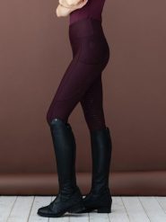 Legginsy z pełnym lejem silikonowym Sportiva. Czerwone legginsy damskie JD ATTACK, bez wzorów, z elastanu. Za 369.99 zł.