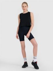 4F Legginsy krótkie dzianinowe damskie - czarne XL. Czarne legginsy damskie 4F, s, bez wzorów, z dzianiny, z podwyższonym stanem, krótkie. Za 79.99 zł.