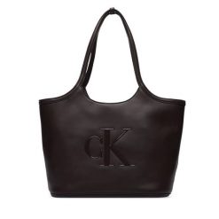 Torebka Calvin Klein. Czerwone shopperki damskie Calvin Klein, bez wzorów, bez dodatków. Za 529.99 zł.