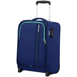 Walizka kabinowa American Tourister Sea Seeker. Niebieskie walizki damskie American Tourister, bez wzorów. Za 496.75 zł.