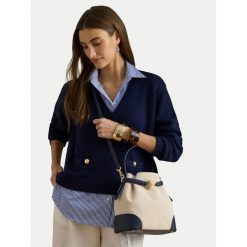 Torebka LAUREN RALPH LAUREN. Brązowe torebki do ręki damskie Lauren Ralph Lauren, bez wzorów, bez dodatków. Za 1,241.99 zł.