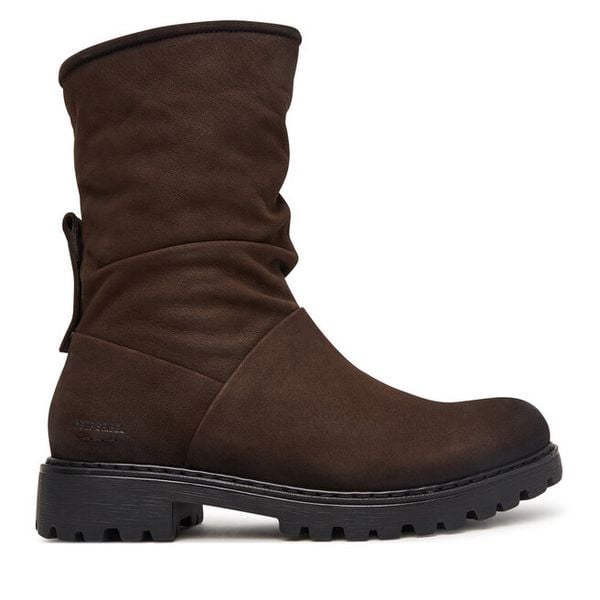 Botki Josef Seibel. Brązowe botki damskie Josef Seibel, bez wzorów, bez obcasa, na płaskiej podeszwie, bez zapięcia. Za 569.99 zł.