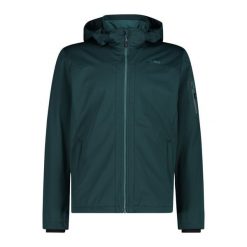 Kurtka męska turystyczna CMP 39A5027. Niebieskie kurtki sportowe męskie CMP, l, bez wzorów, z softshellu, z kapturem, trekkingowe. Za 377.50 zł.
