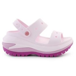 Sandały Crocs Classic Mega Crush Clog 207989-5BX różowe. Czerwone sandały damskie bez wzorów, bez obcasa, bez zapięcia. Za 449.26 zł.