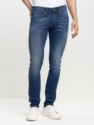Jeansy męskie skinny niebieskie Owen 312. Niebieskie jeansy męskie BIG STAR, z denimu, eleganckie. W wyprzedaży za 279.99 zł.