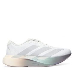 Buty do biegania adidas. Białe obuwie sportowe damskie Adidas, bez wzorów, bez zapięcia, do biegania. Za 649.99 zł.