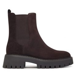 Sztyblety MICHAEL Michael Kors. Brązowe botki damskie MICHAEL Michael Kors, bez wzorów, bez obcasa, na płaskiej podeszwie, bez zapięcia. Za 879.99 zł.