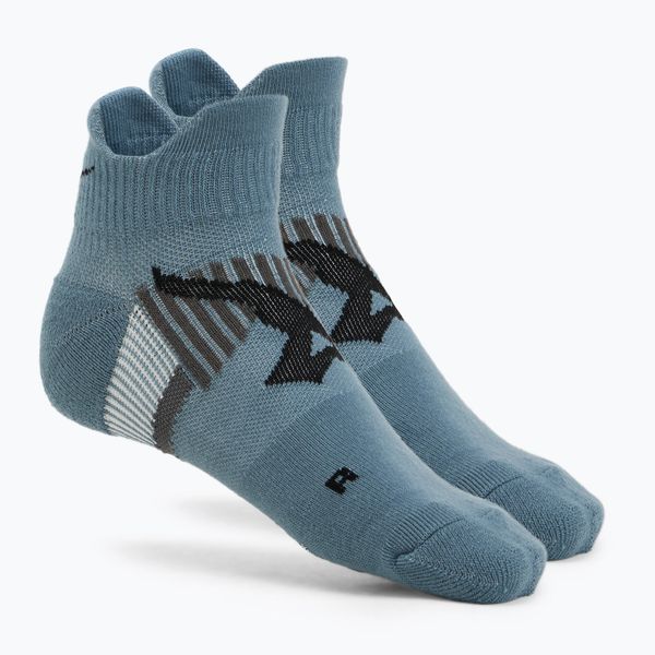 Skarpety Mizuno DryLite Race Mid. Niebieskie skarpetki damskie Mizuno, bez wzorów, z elastanu. Za 29.99 zł.