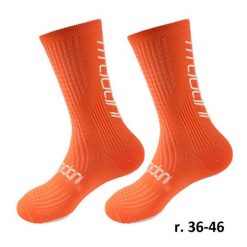 Skarpetki rowerowe unisex madani Flamingo. Niebieskie skarpetki damskie MADANI, bez wzorów. Za 9.99 zł.