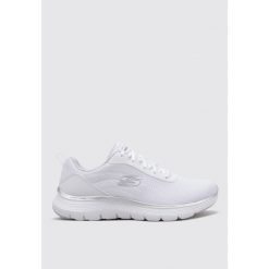 Tenisówki Skechers Model Flex Appeal 5.0 Kolor Biały. Białe trampki i tenisówki damskie Skechers, bez wzorów, z tkaniny, bez zapięcia. Za 349.55 zł.