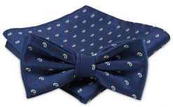 Modna Mucha Męska - Alties - Niebieska, Wzór. Niebieskie krawaty i muchy Alties, bez wzorów, eleganckie. Za 54.00 zł.