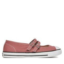 Baleriny Converse. Czerwone balerinki damskie Converse, bez wzorów, retro, bez obcasa, bez zapięcia. Za 209.99 zł.