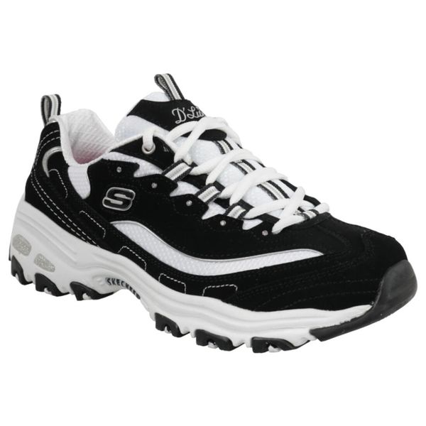 Buty sportowe damskie Skechers D'Lites Biggest Fan. Białe obuwie sportowe damskie Skechers, bez wzorów, z materiału, bez zapięcia, trekkingowe, Skechers Sport. Za 346.00 zł.