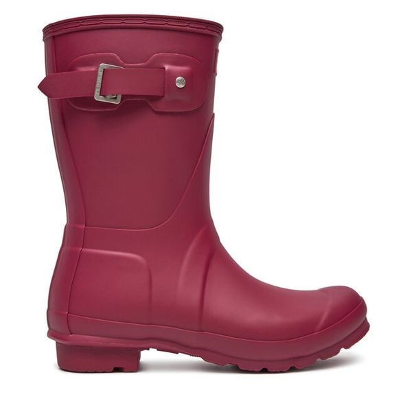 Kalosze Hunter. Czerwone kalosze damskie Hunter, bez wzorów, bez zapięcia. Za 279.99 zł.