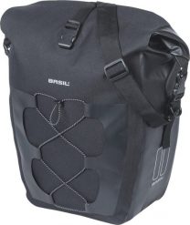Torba na bagażnik „Navigator L”, czarna. Czarne torby na laptopa damskie BASIL, bez wzorów, z materiału. Za 269.99 zł.