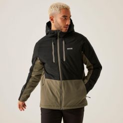 Kurtka turystyczna męska Highton Stretch III wodoodporna ocieplana. Szare kurtki męskie Regatta, m, bez wzorów, sportowe, bez kaptura. W wyprzedaży za 360.15 zł.