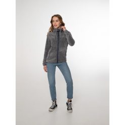 Bluza z długim rękawem rozpinana na zamek damska PROTEST Riri. Szare bluzy damskie Protest, bez wzorów, bez ramiączek, bez kaptura. Za 299.99 zł.