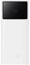 Powerbank Baseus Baseus Star-Lord Digital Display Fast Charge Power Bank 20000mAh 22.5W White（With Simple Series Charging Cable USB to Type-C 3A 0.3m. Białe powerbanki Baseus. Za 85.10 zł.