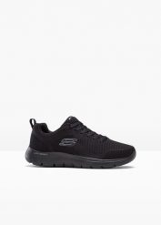 Sneakersy Skechers z pianką memory. Czarne buty sportowe męskie bonprix, bez wzorów, bez zapięcia. Za 249.99 zł.