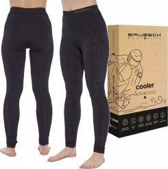 Brubeck LE1389W Spodnie damskie COOLER czarny S. Czarne spodnie dresowe damskie Brubeck, bez wzorów, sportowe. Za 199.76 zł.
