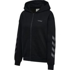 Bluza damska z kapturem Hummel Keeper Chevron. Czarne bluzy damskie Hummel, m, bez wzorów, z bawełny, bez ramiączek, z kapturem. Za 294.50 zł.