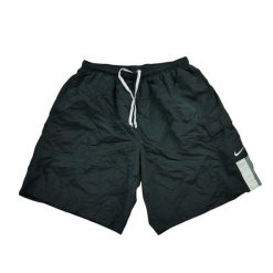 Second life - Męskie czarne szorty kąpielowe - Jak nowy. Czarne kąpielówki męskie Nike, m, bez wzorów. Za 102.20 zł.