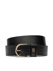 Tommy Hilfiger Pasek Damski Essential Effortless 3.5 AW0AW16837 Czarny. Czarne paski damskie Tommy Hilfiger, bez wzorów, ze skóry. Za 199.99 zł.