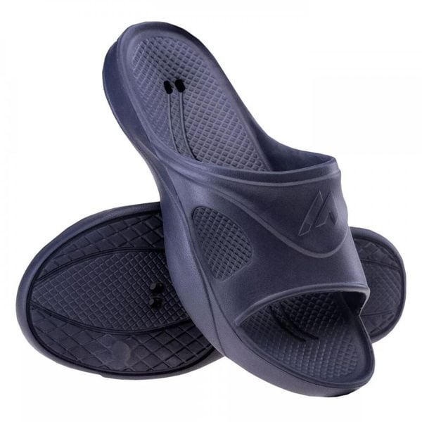 Klapki basenowe unisex Aqua Ambony. Niebieskie klapki damskie AQUA-SPORT, bez wzorów, ze skóry, bez zapięcia. Za 45.49 zł.